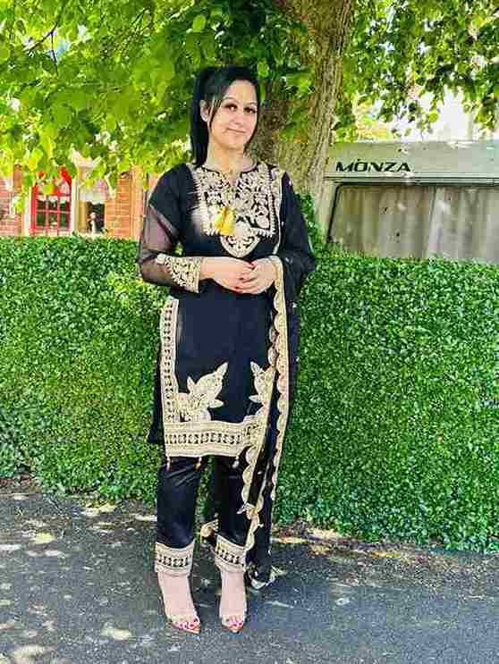 Black Chiffon Party Wear