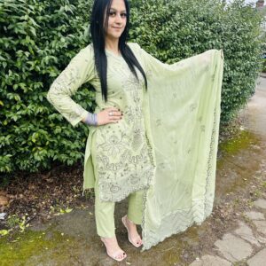 PISTACHIO GREEN 3 PIECE SUIT