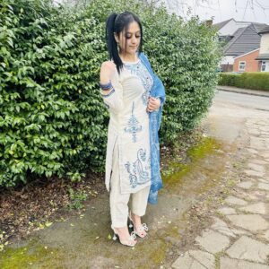 Maria B Inspired Beautiful Blue