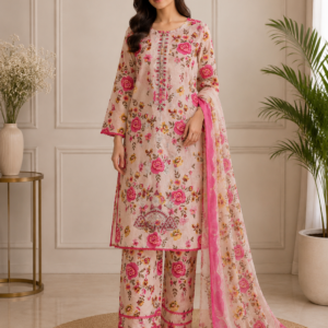 Floral Pink Salwar Kameez Stunning Traditional Asian Attire for Women Womenswear Clothes