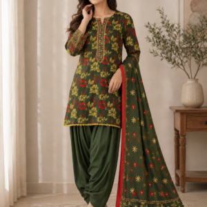 Emerald Rose Farshi Salwar 3-Piece Suite - Lawn